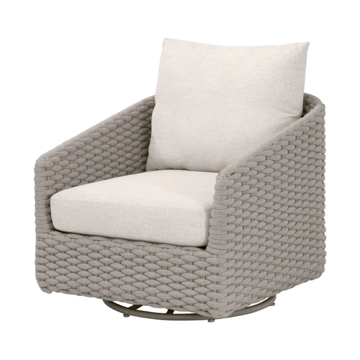 Essentials For Living 6863-1SRCK.TAU/ECR Caspian Outdoor Swivel Rocker Sofa Chair