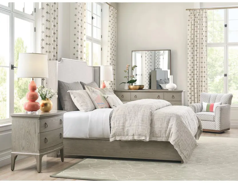 American Drew 501-313R Sharon Queen Upholstered Bed American Drew 501-313R Sharon Queen Upholstered Bed