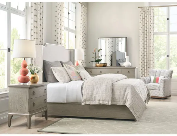 American Drew 501-318R Sharon California King Upholstered Bed American Drew 501-318R Sharon California King Upholstered Bed