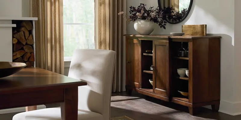 Bassett Furniture 4027-3792-AUBURN-BRASS Austin Sideboard Bassett Furniture 4027-3792-AUBURN-BRASS Austin Sideboard