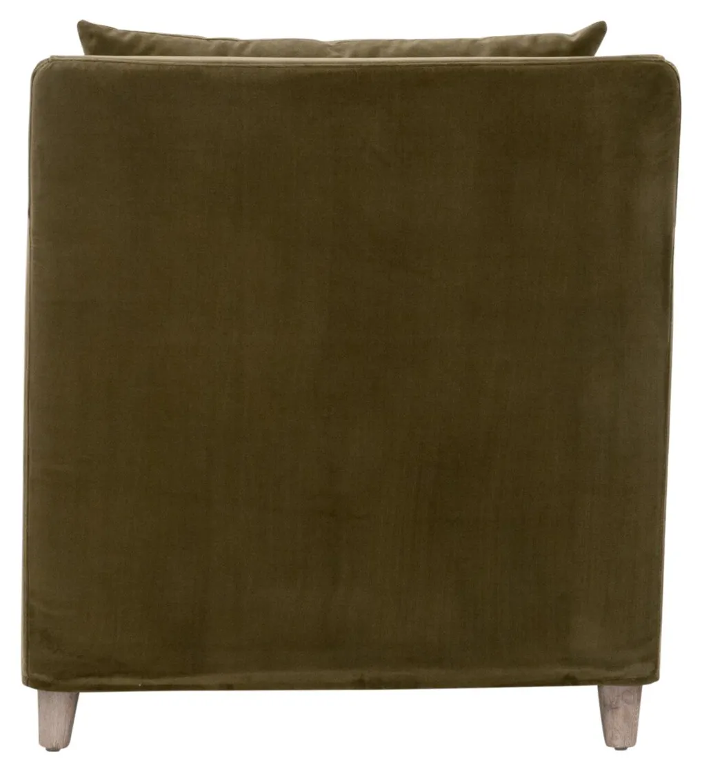 Essentials For Living 6697.OLV/NG Jade Slipcover Club Chair Essentials For Living 6697.OLV/NG Jade Slipcover Club Chair