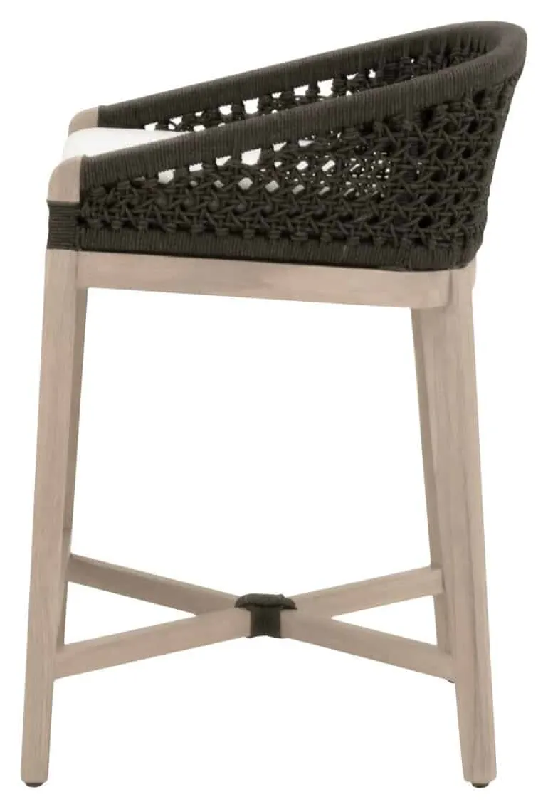 Essentials For Living 6795CS.ANT/WHT/W-ET Montecito Outdoor Counter Stool Essentials For Living 6795CS.ANT/WHT/W-ET Montecito Outdoor Counter Stool