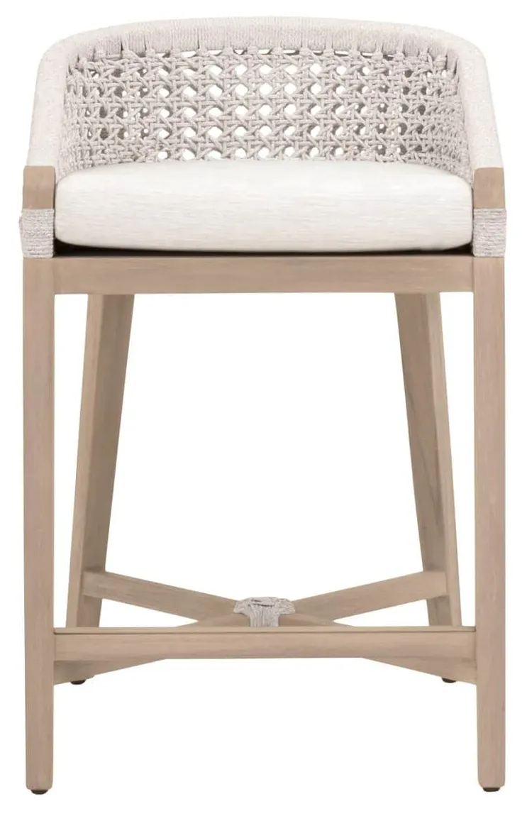 Essentials For Living 6795CS.WHT/WHT/W-ET Montecito Outdoor Counter Stool Essentials For Living 6795CS.WHT/WHT/W-ET Montecito Outdoor Counter Stool