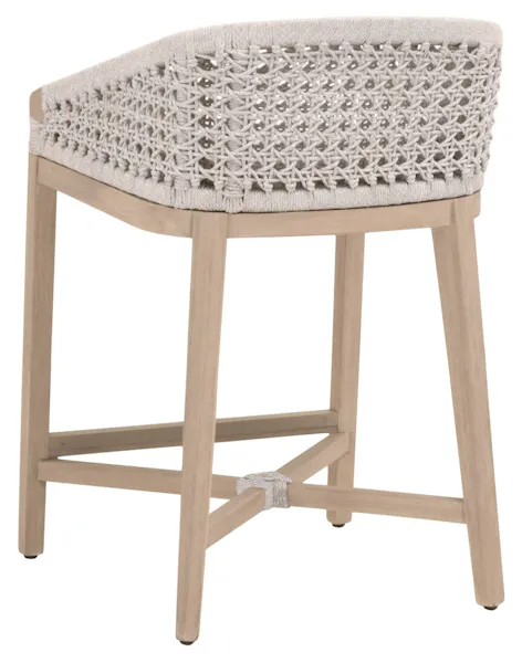 Essentials For Living 6795CS.WHT/WHT/W-ET Montecito Outdoor Counter Stool Essentials For Living 6795CS.WHT/WHT/W-ET Montecito Outdoor Counter Stool