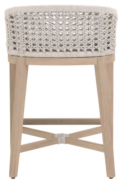 Essentials For Living 6795CS.WHT/WHT/W-ET Montecito Outdoor Counter Stool Essentials For Living 6795CS.WHT/WHT/W-ET Montecito Outdoor Counter Stool