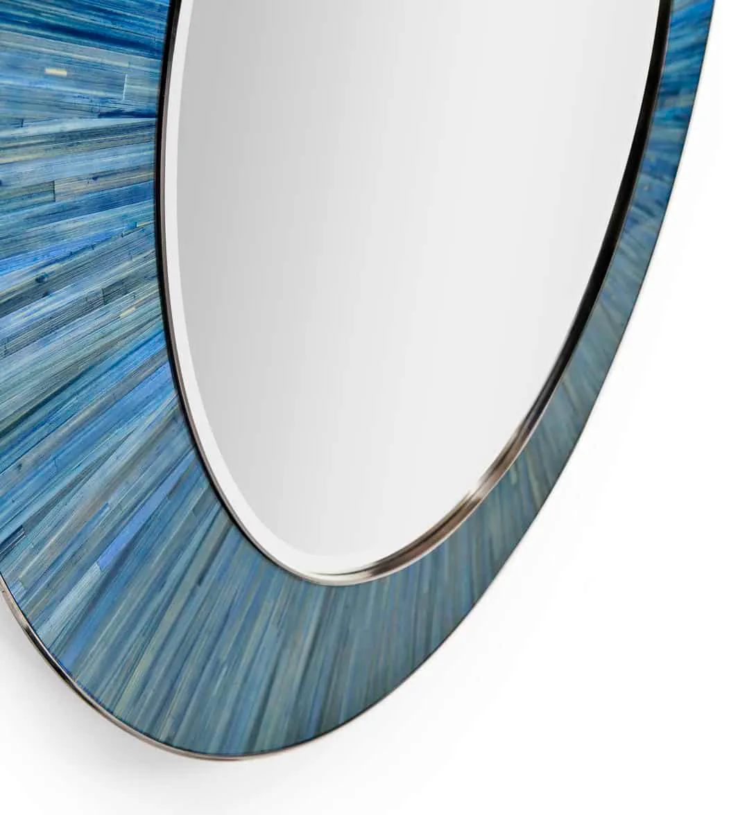 Jonathan Charles 500588-ABS Sapphire Round Mirror Jonathan Charles 500588-ABS Sapphire Round Mirror