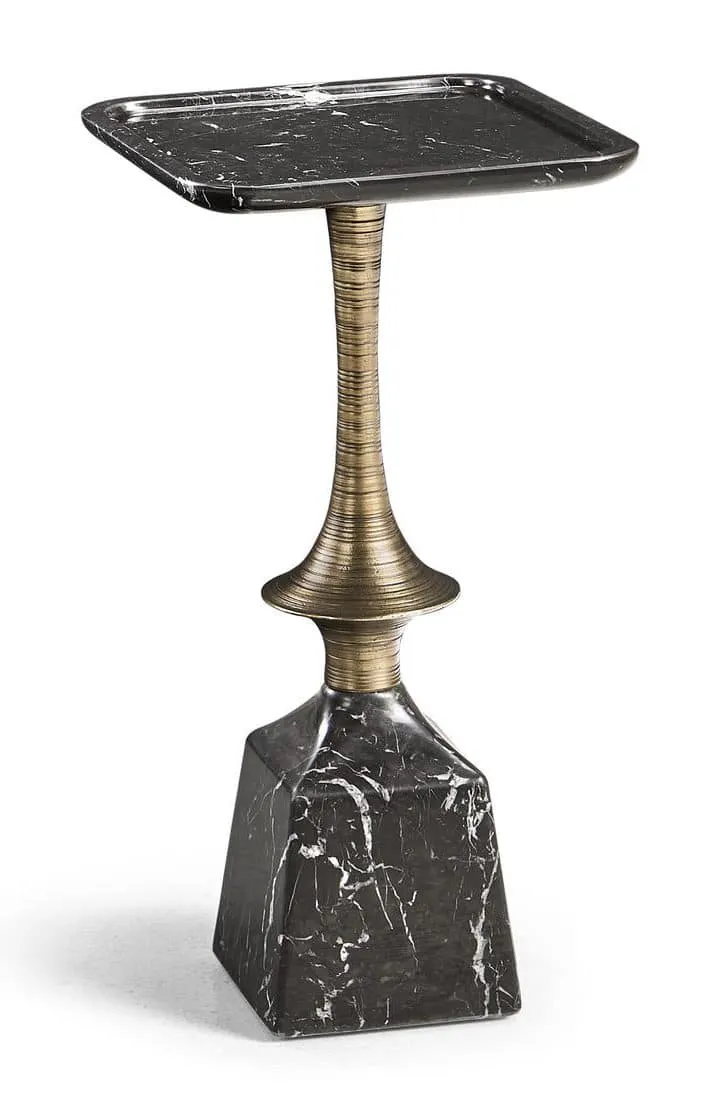 Jonathan Charles 009-3-DQ0-BMA Stone Harbor Martini Table Black