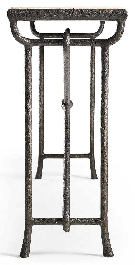 Jonathan Charles 491318-CMF Forge Iron Console Table Jonathan Charles 491318-CMF Forge Iron Console Table