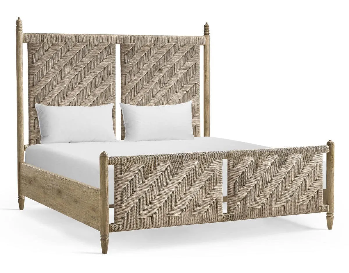 Jonathan Charles 491319-TGO-K Sagehill Rush King Bed