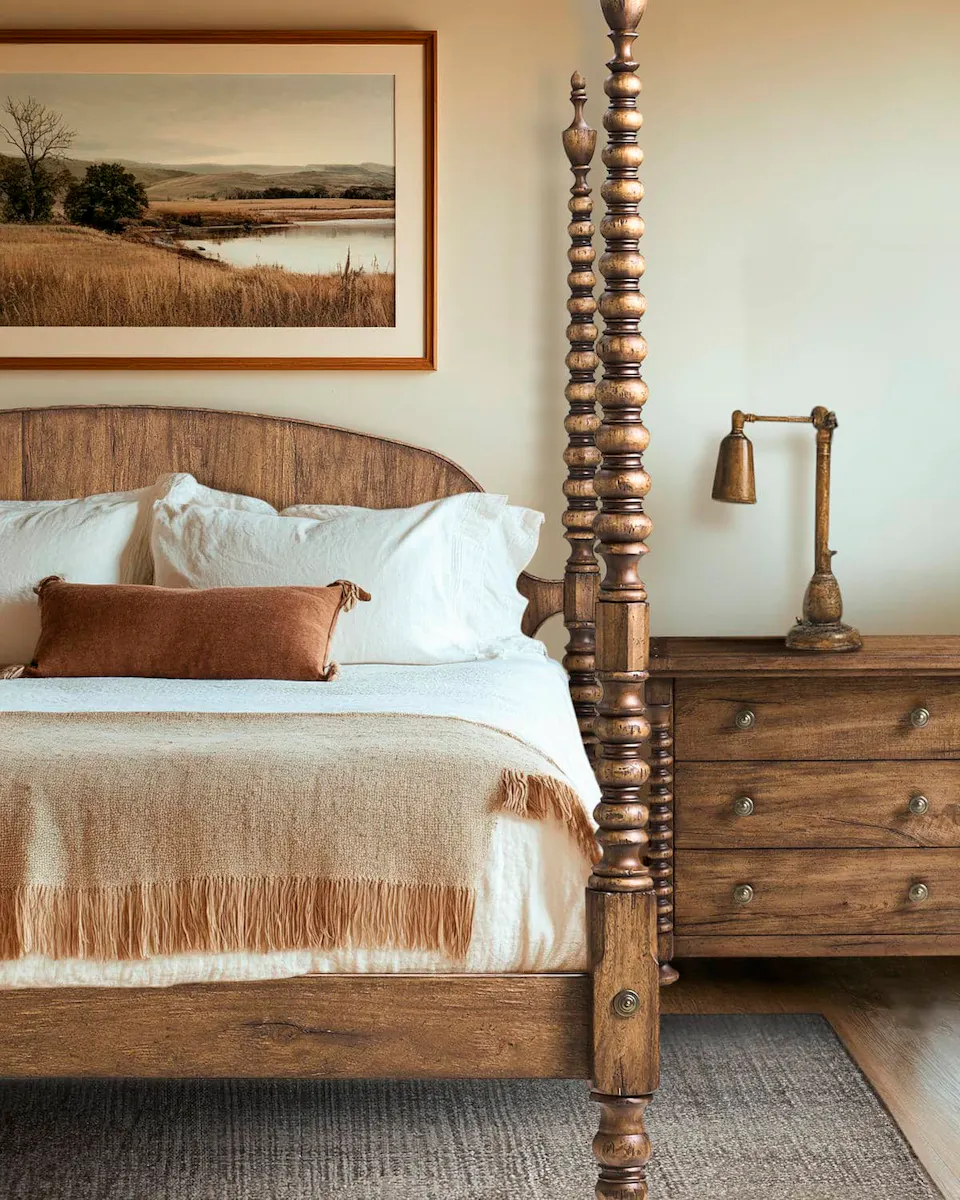 Jonathan Charles 491304-MSW-K Tamarisk Poster King Bed Jonathan Charles 491304-MSW-K Tamarisk Poster King Bed