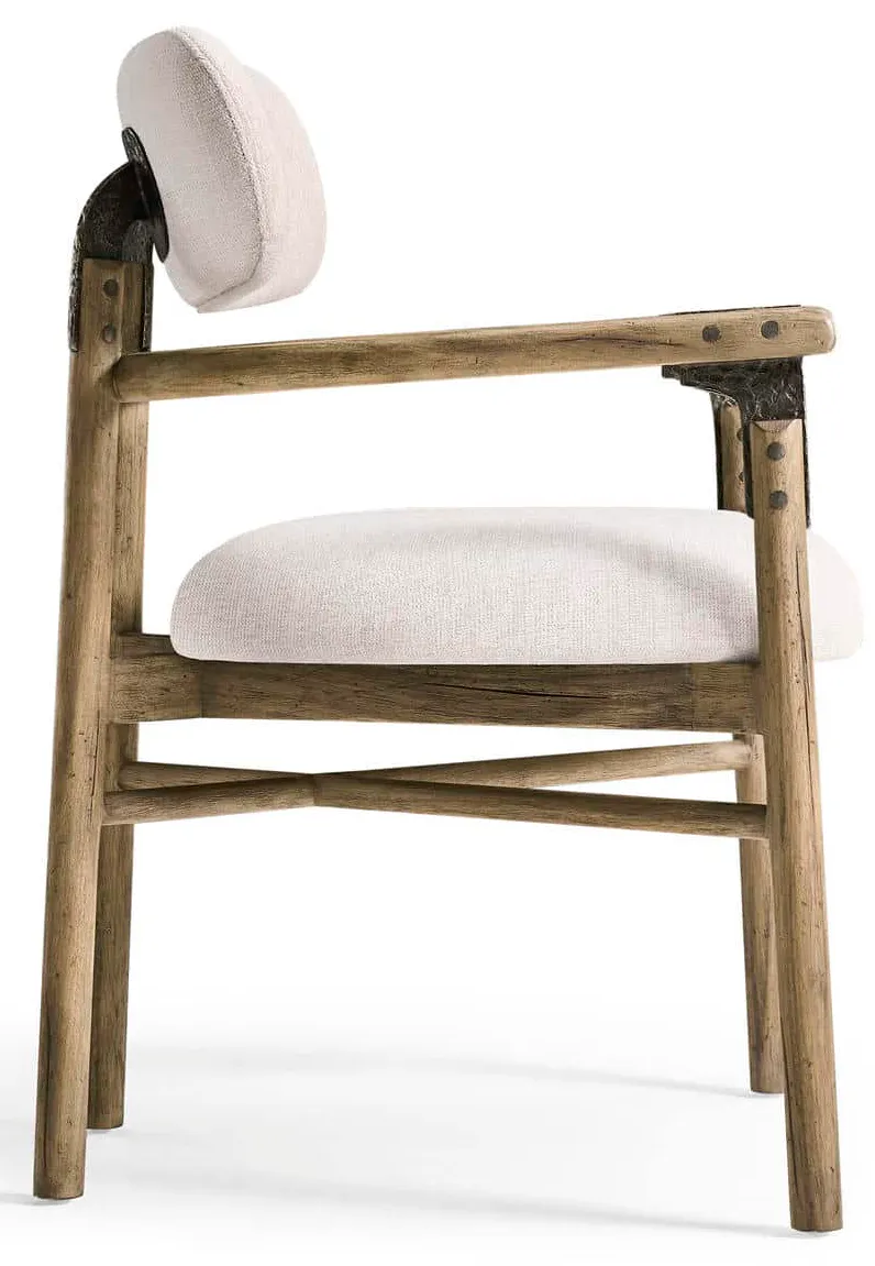 Jonathan Charles 491320-TLA-AC-F075 Stone Ridge Upholstered Dining Arm Chair Jonathan Charles 491320-TLA-AC-F075 Stone Ridge Upholstered Dining Arm Chair
