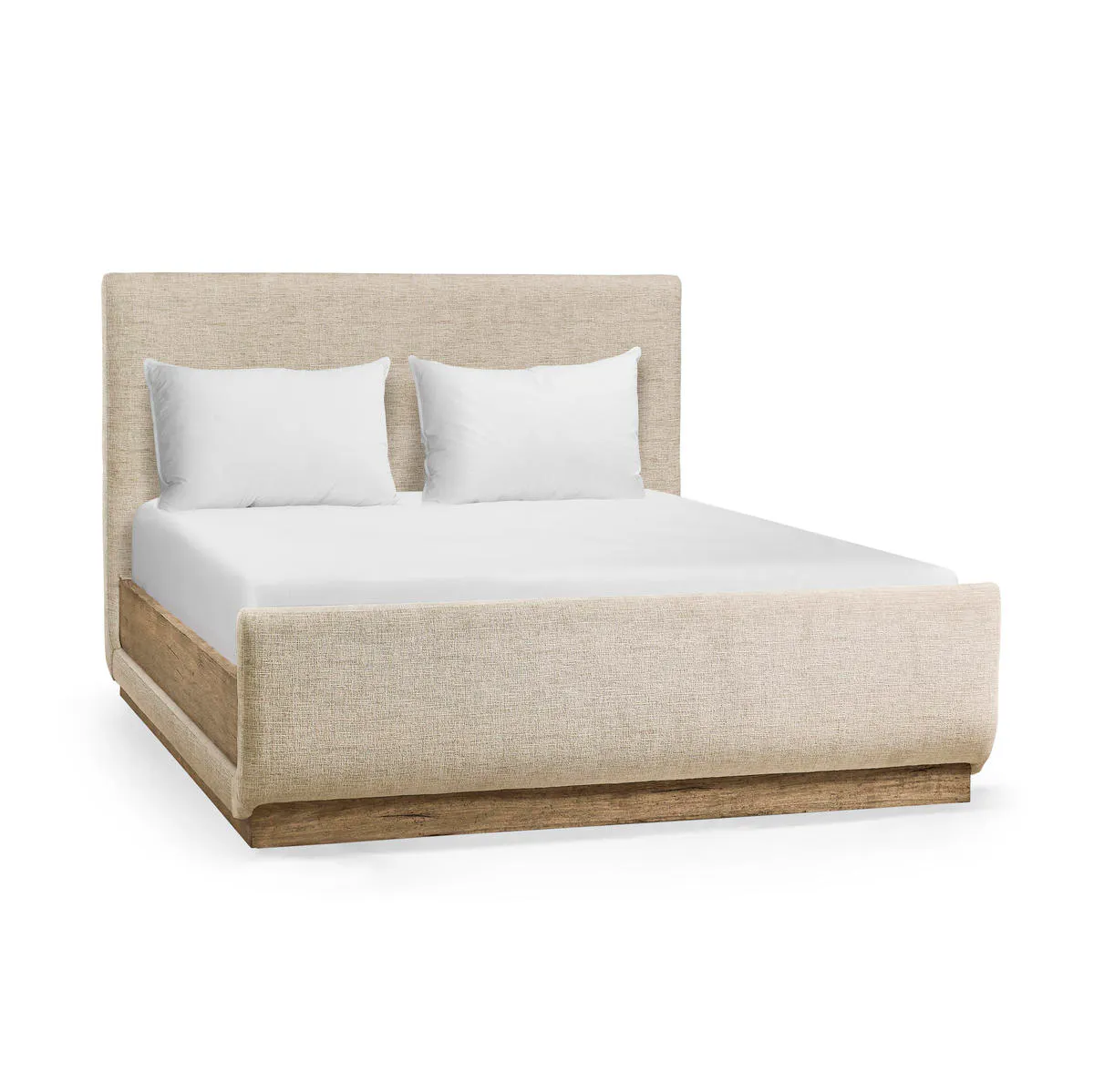Jonathan Charles 491269-TLA-Q-F400 Stone Ridge Upholstered Queen Bed Light