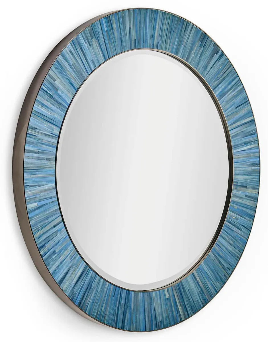Jonathan Charles 500588-ABS Sapphire Round Mirror Jonathan Charles 500588-ABS Sapphire Round Mirror