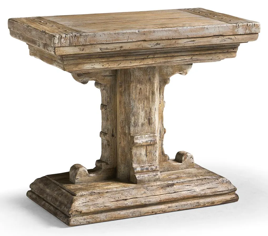 Jonathan Charles 491298-LSW Caldera Pedestal-Base Side Table Jonathan Charles 491298-LSW Caldera Pedestal-Base Side Table