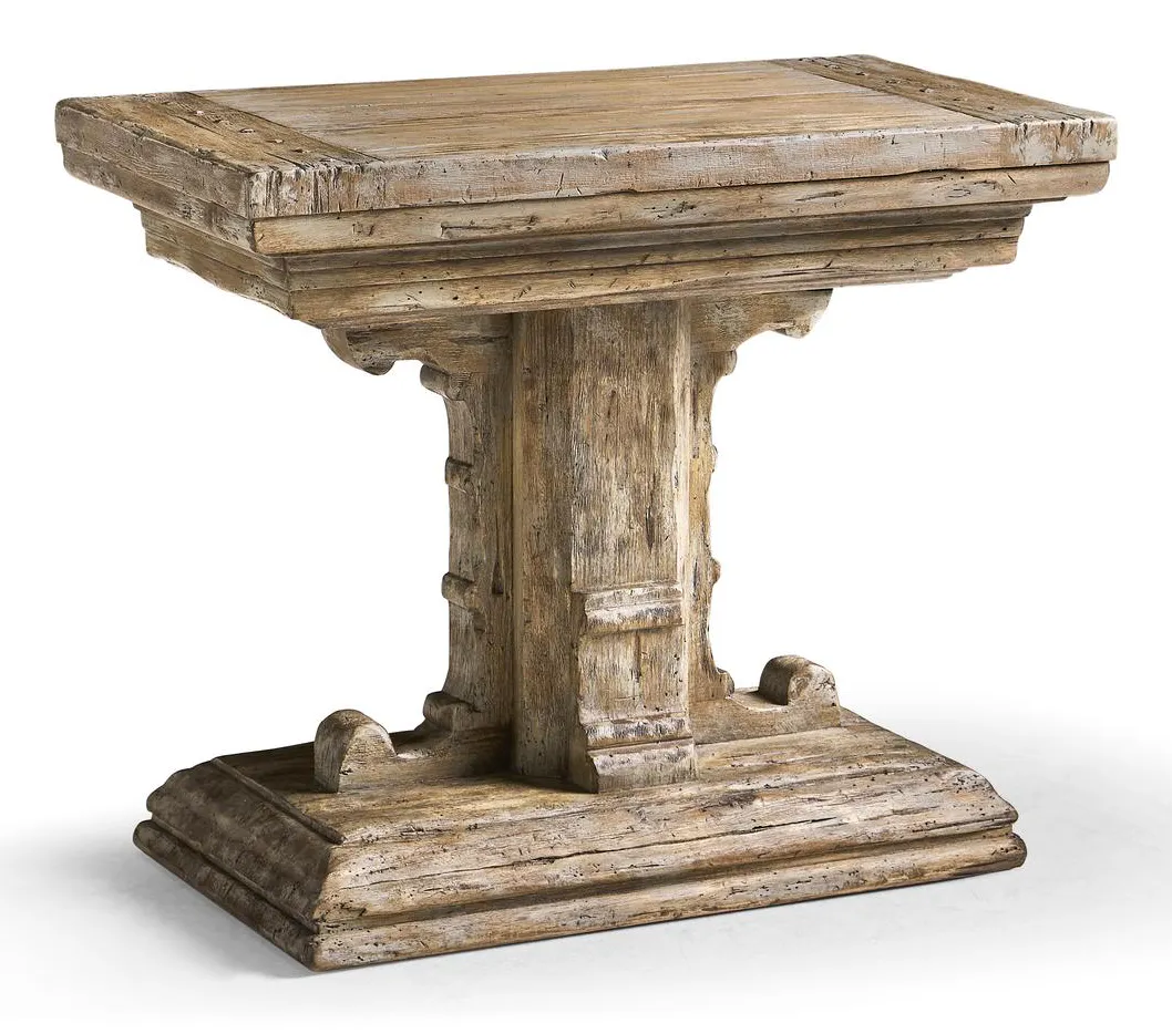Jonathan Charles 491298-LSW Caldera Pedestal-Base Side Table Jonathan Charles 491298-LSW Caldera Pedestal-Base Side Table