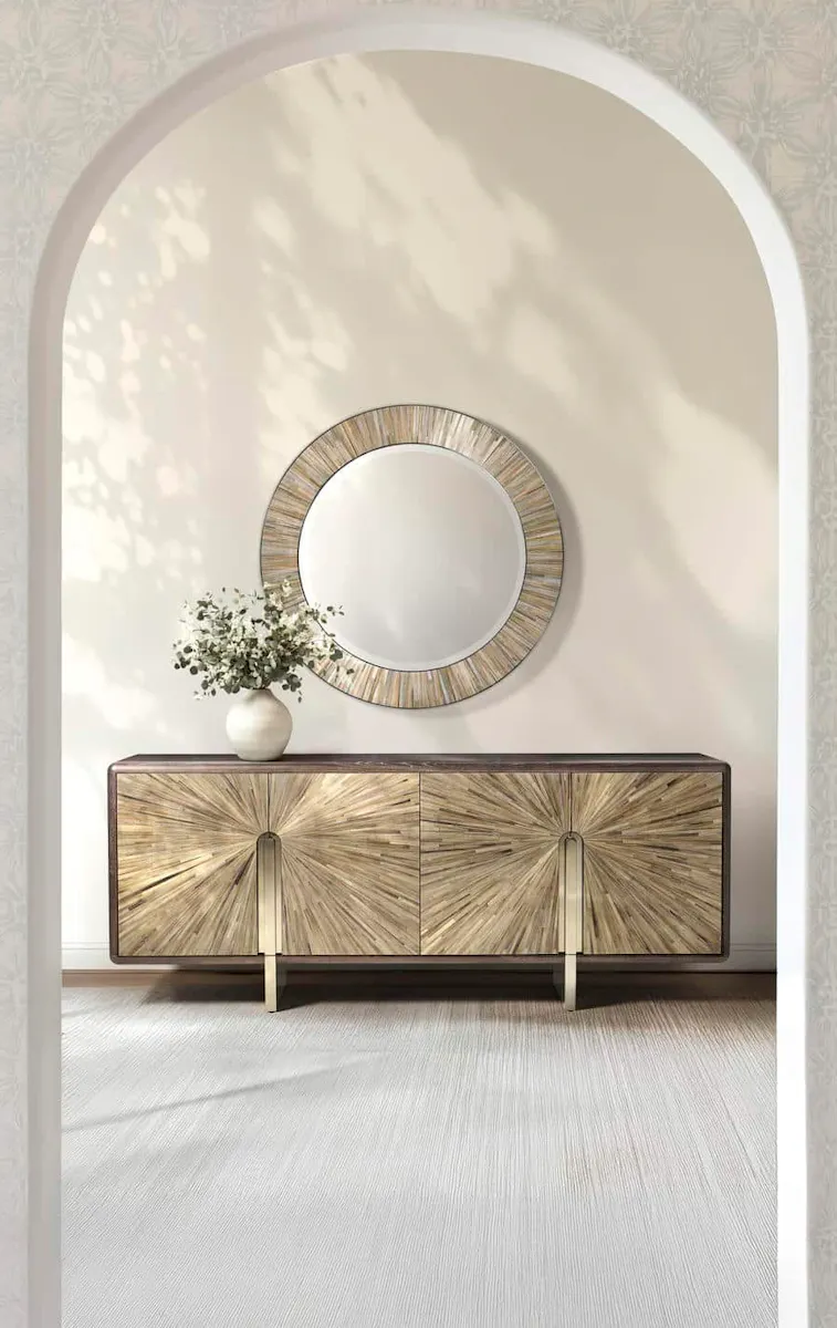 Jonathan Charles 500588-VGS Terra Round Mirror Jonathan Charles 500588-VGS Terra Round Mirror