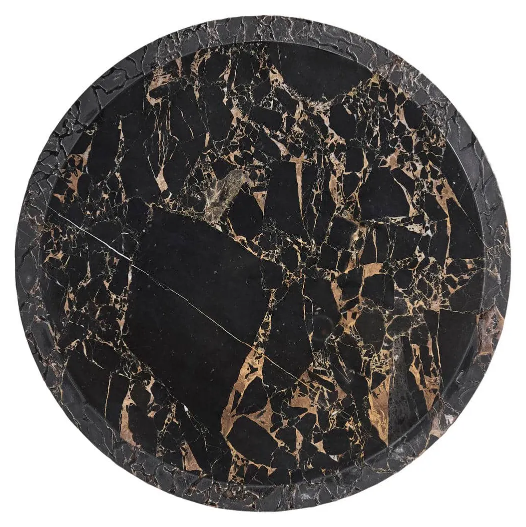 Jonathan Charles 491308-FDO Echo Canyon Round Marble Side Table Jonathan Charles 491308-FDO Echo Canyon Round Marble Side Table