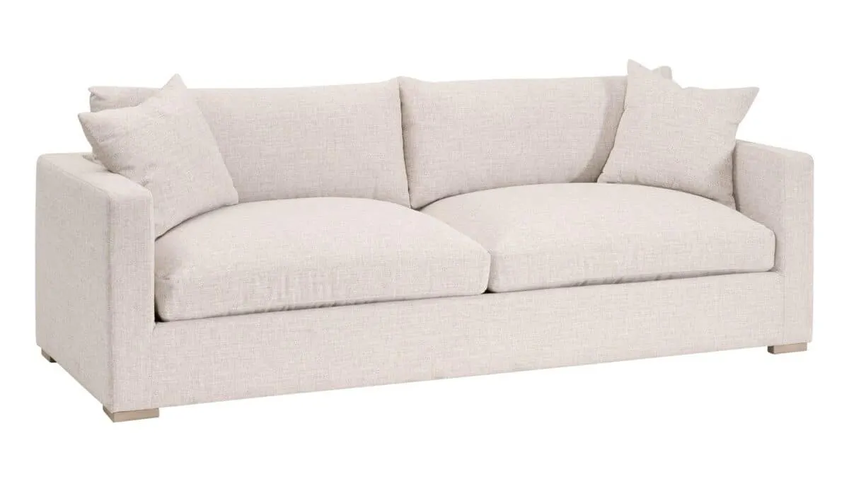 Essentials For Living 6730-3.LSSND Newport Outdoor 91″ Track Arm Sofa