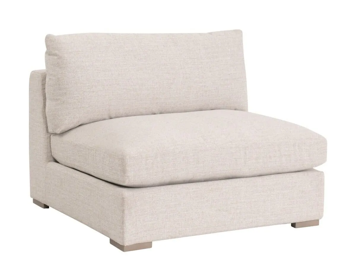 Essentials For Living 6730-1S.LSSND Newport Outdoor Modular 1-Seat Armless Chair