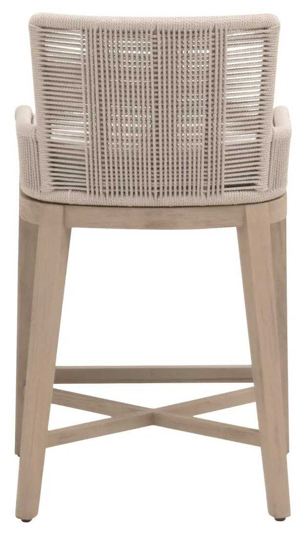 Essentials For Living 6859CS.OYS/WHT/W-ET Overlay Outdoor Counter Stool Essentials For Living 6859CS.OYS/WHT/W-ET Overlay Outdoor Counter Stool