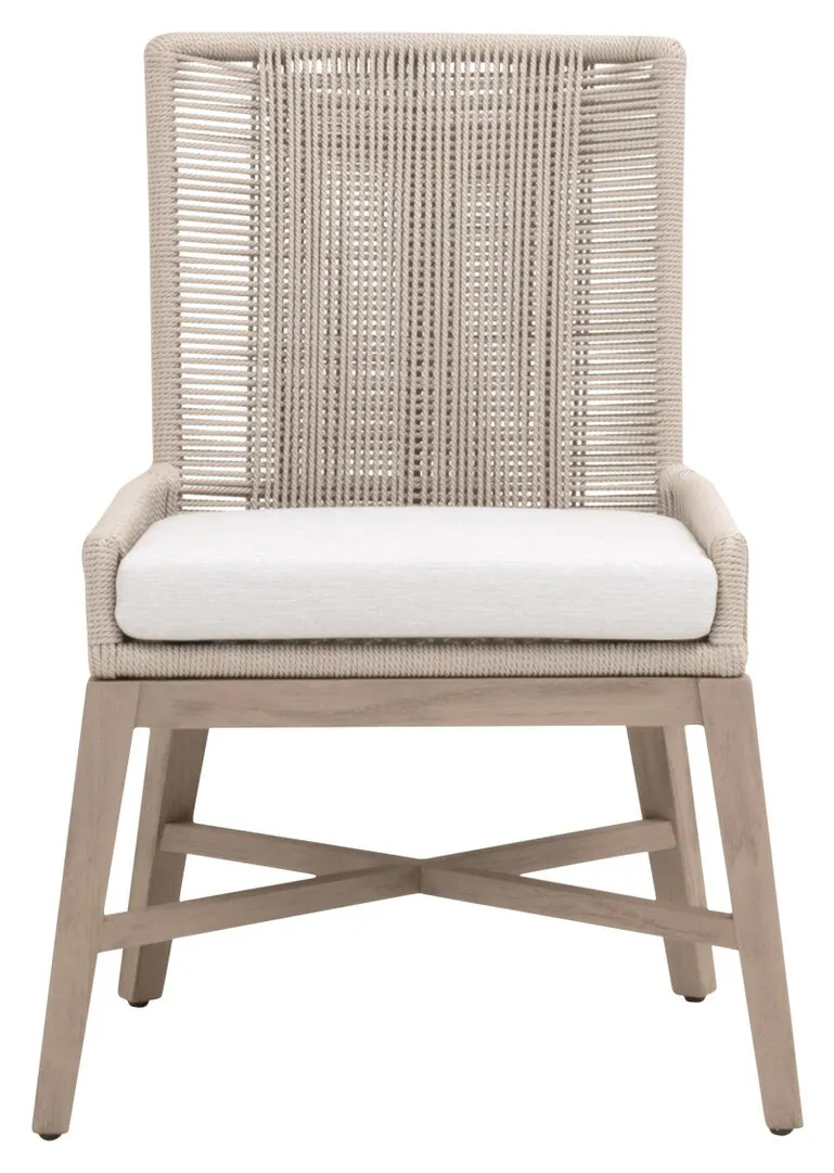 Essentials For Living 6859.OYS/WHT/W-ET Overlay Outdoor Dining Chair Essentials For Living 6859.OYS/WHT/W-ET Overlay Outdoor Dining Chair