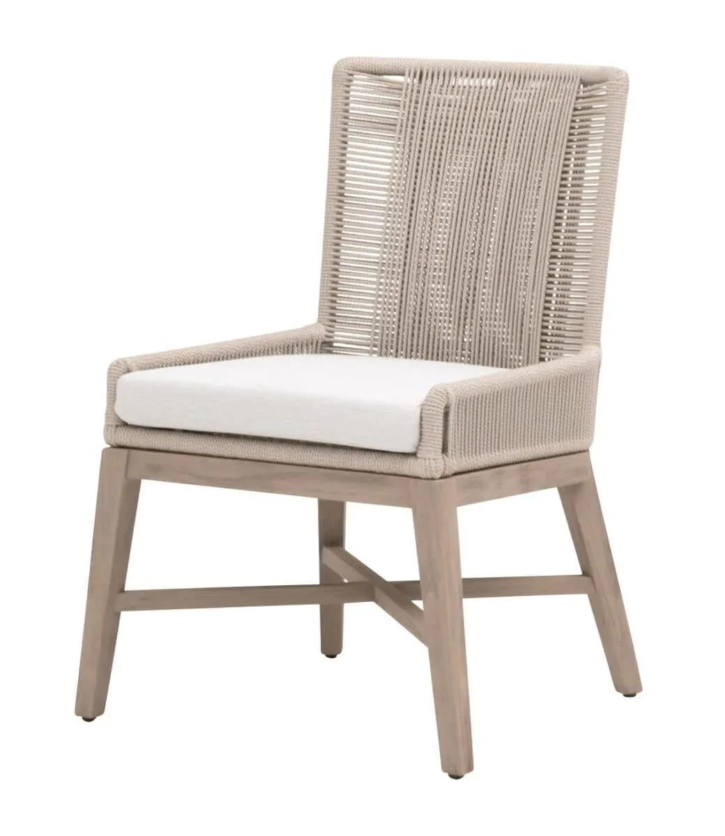 Essentials For Living 6859.OYS/WHT/W-ET Overlay Outdoor Dining Chair