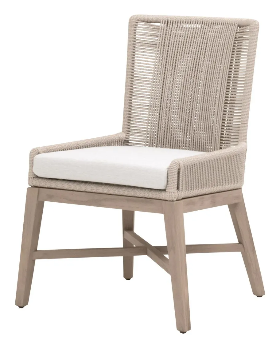 Essentials For Living 6859.OYS/WHT/W-ET Overlay Outdoor Dining Chair Essentials For Living 6859.OYS/WHT/W-ET Overlay Outdoor Dining Chair