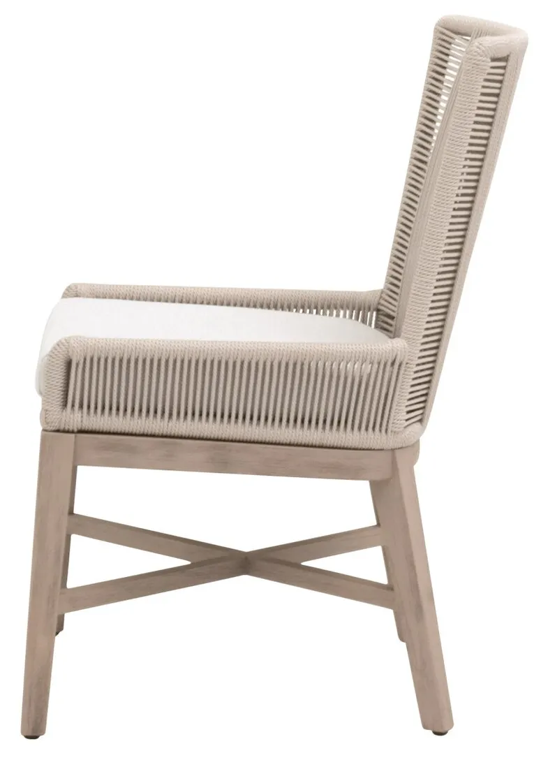 Essentials For Living 6859.OYS/WHT/W-ET Overlay Outdoor Dining Chair Essentials For Living 6859.OYS/WHT/W-ET Overlay Outdoor Dining Chair