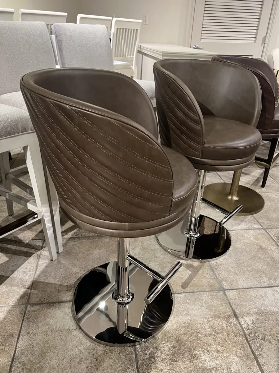 Maitland-Smith 8498-42/60 Leo Counter Stool Maitland-Smith 8498-42/60 Leo Counter Stool