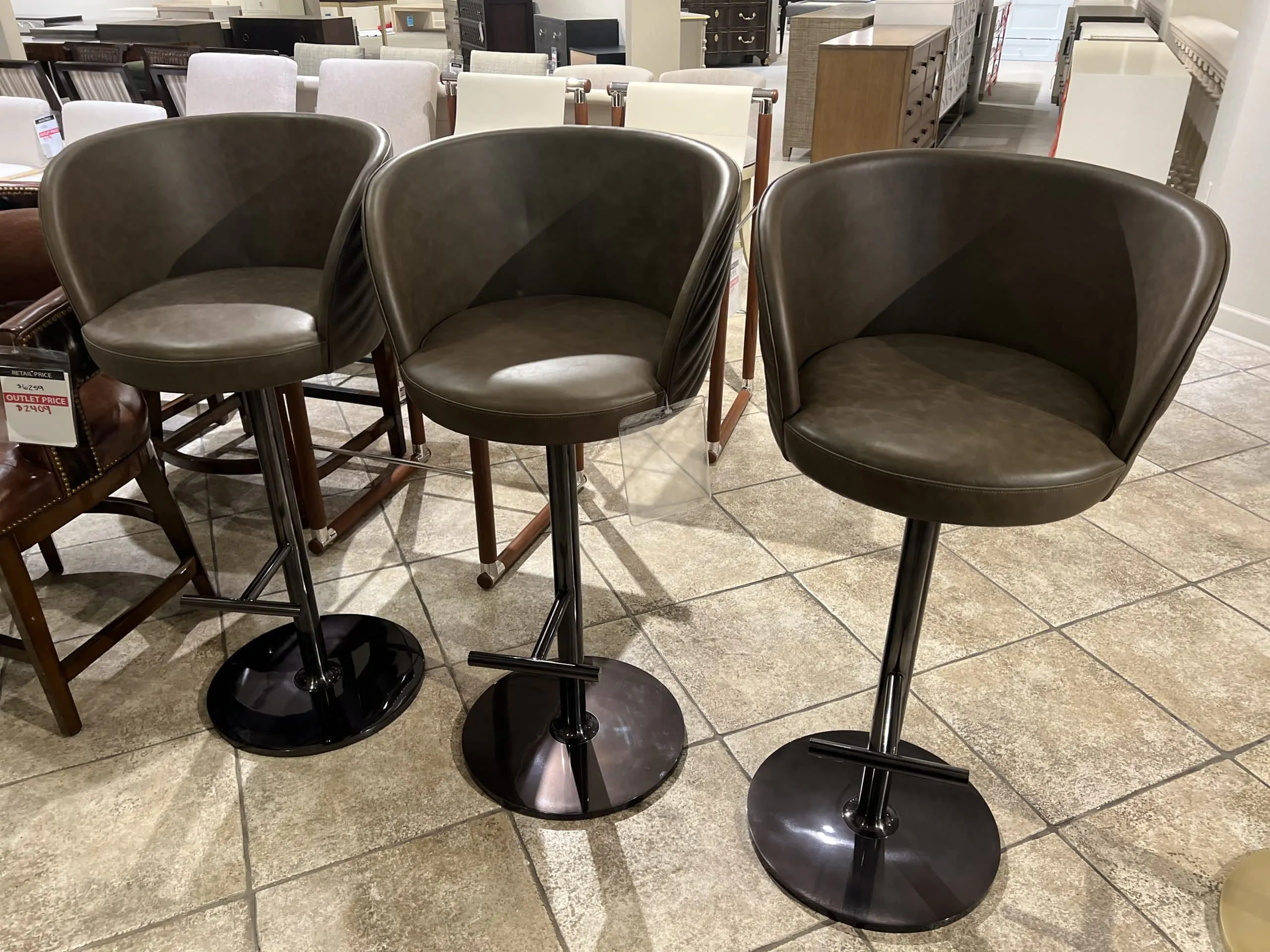 Maitland-Smith 8493-42/40 Bar Stool – Blk Nickel