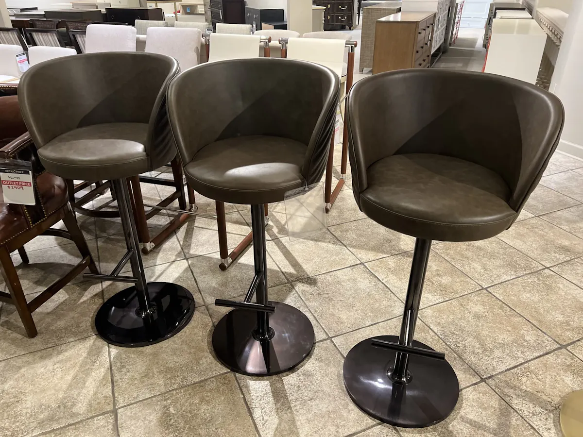 Maitland-Smith 8493-42/40 Bar Stool - Blk Nickel Maitland-Smith 8493-42/40 Bar Stool - Blk Nickel