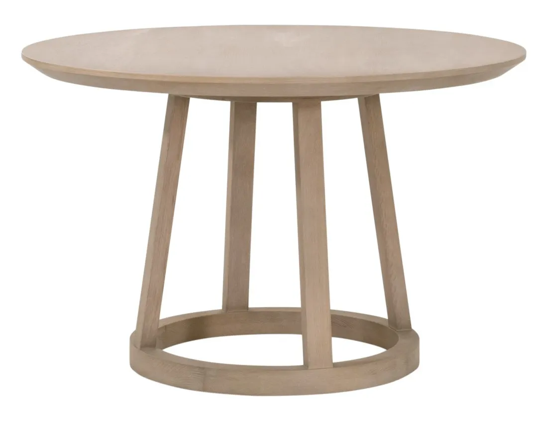 Essentials For Living 8010.SGRY-OAK Reeves 48" Round Dining Table Essentials For Living 8010.SGRY-OAK Reeves 48" Round Dining Table