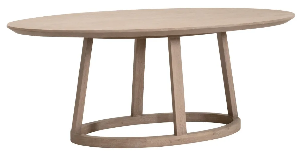 Essentials For Living 8011.SGRY-OAK Reeves Oval Dining Table Essentials For Living 8011.SGRY-OAK Reeves Oval Dining Table
