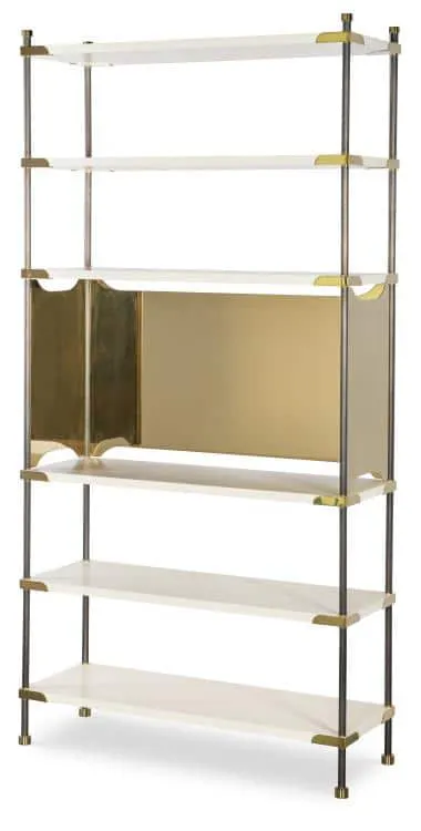 Highland House HH19-508-PL Benson Etagere - Pearl Finish Highland House HH19-508-PL Benson Etagere - Pearl Finish