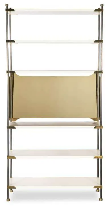 Highland House HH19-508-PL Benson Etagere - Pearl Finish Highland House HH19-508-PL Benson Etagere - Pearl Finish