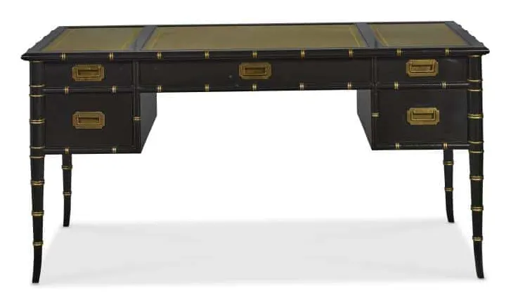 Highland House HH28-132-AS Daphne Desk With Leather Top Highland House HH28-132-AS Daphne Desk With Leather Top