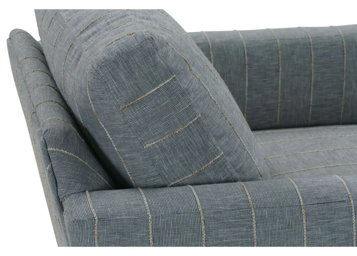 Rowe Furniture ALLIE-016-EDP-2 Quick Ship Allie Swivel - Indigo Kid-proof Stripe Rowe Furniture ALLIE-016-EDP-2 Quick Ship Allie Swivel - Indigo Kid-proof Stripe