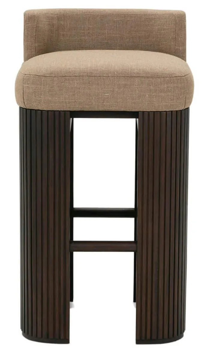 Rowe Furniture R131-546 Kindred Counter Stool with Back - Godiva Rowe Furniture R131-546 Kindred Counter Stool with Back - Godiva