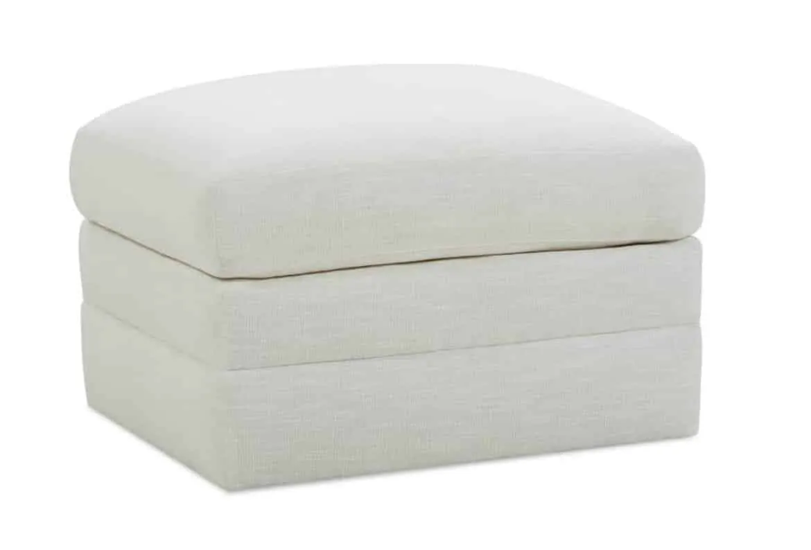 Rowe Furniture MADELINE-075-RC Madeline Built to Floor Ottoman