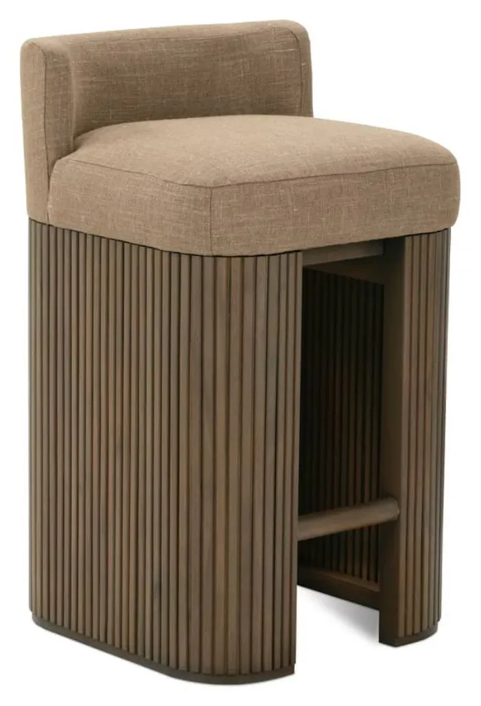 Rowe Furniture R130-540 Kindred Barstool with Back - Sesame Rowe Furniture R130-540 Kindred Barstool with Back - Sesame