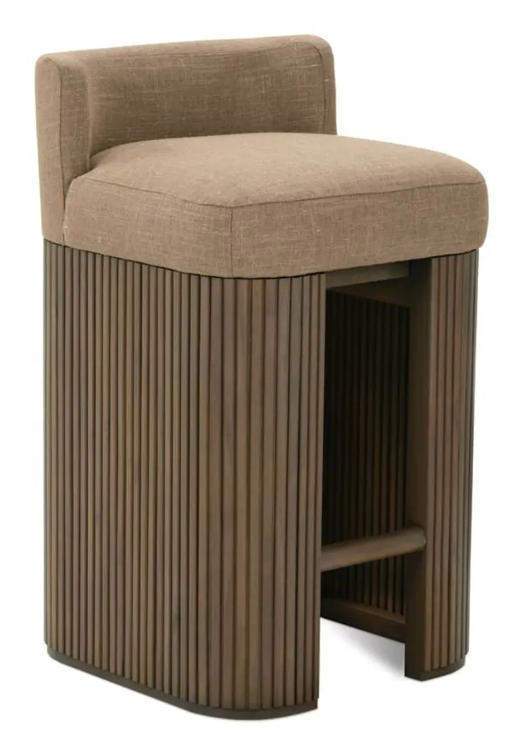 Rowe Furniture R130-540 Kindred Barstool with Back - Sesame Rowe Furniture R130-540 Kindred Barstool with Back - Sesame