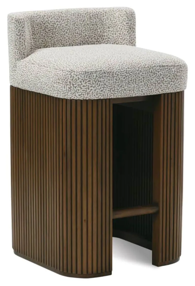 Rowe Furniture R130-546 Kindred Counter Stool with Back - Sesame Rowe Furniture R130-546 Kindred Counter Stool with Back - Sesame