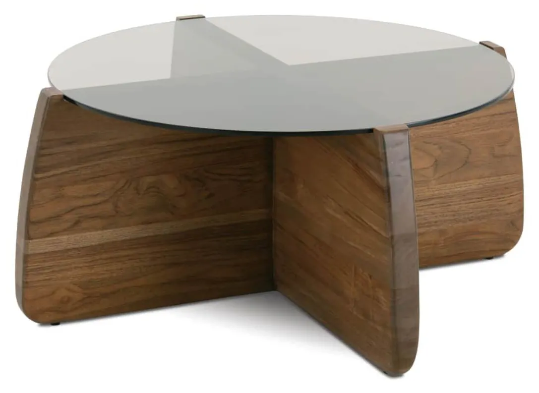 Rowe Furniture RR-11000-310 A/B Nova Round Glass Cocktail Table Rowe Furniture RR-11000-310 A/B Nova Round Glass Cocktail Table