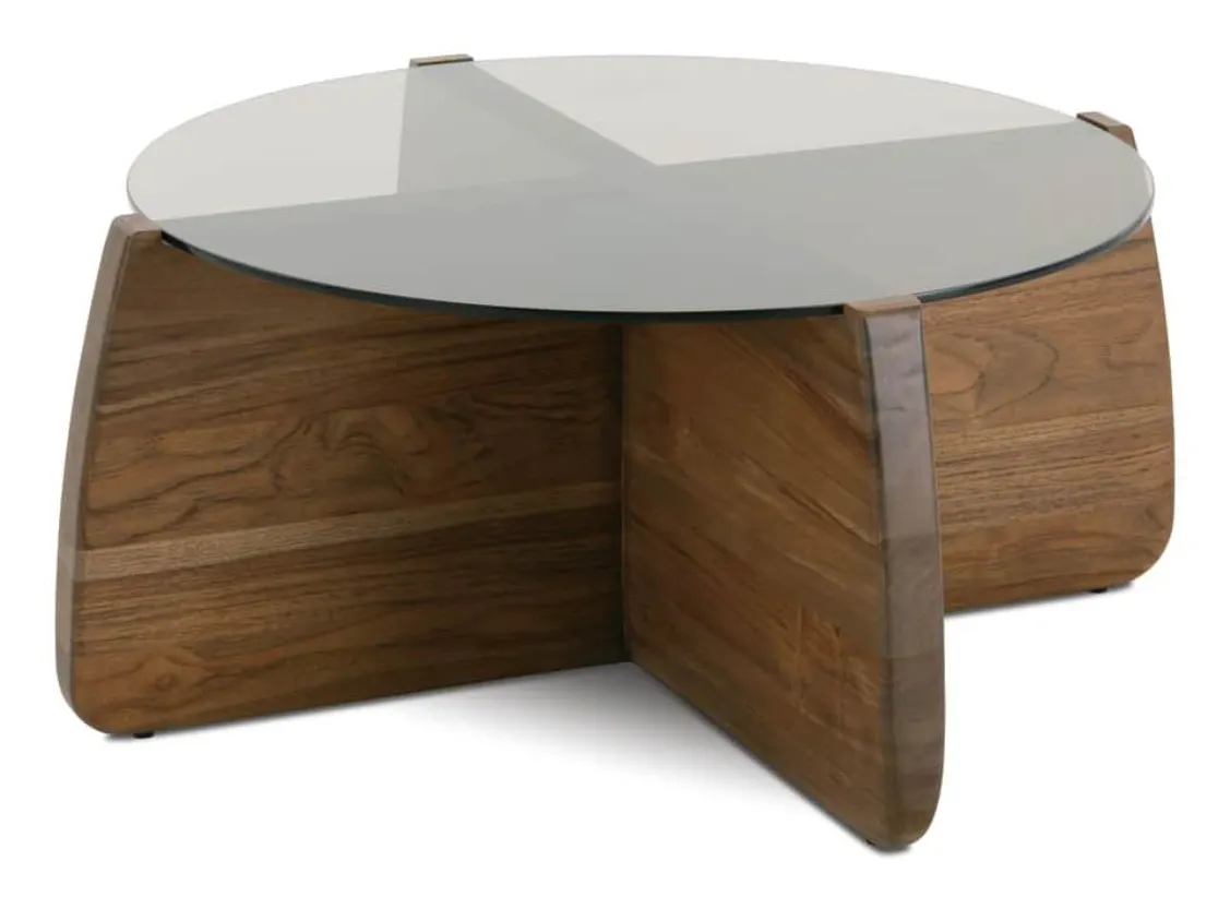 Rowe Furniture RR-11000-310 A/B Nova Round Glass Cocktail Table Rowe Furniture RR-11000-310 A/B Nova Round Glass Cocktail Table