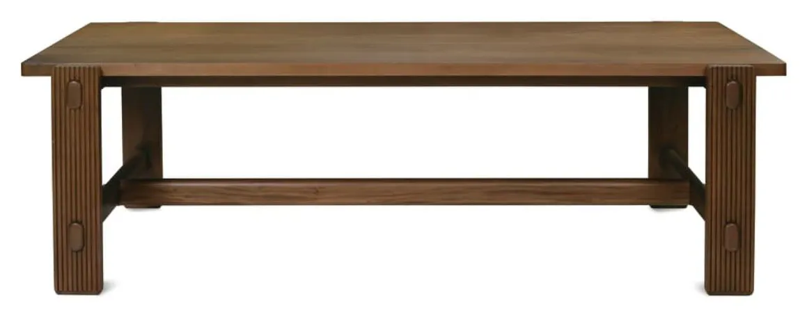 Rowe Furniture RR-11010-805 A/B Kindred Rectangle Dining Table - Mahogany Top in Sesame Base Rowe Furniture RR-11010-805 A/B Kindred Rectangle Dining Table - Mahogany Top in Sesame Base