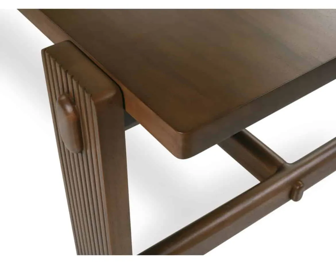 Rowe Furniture RR-11010-805 A/B Kindred Rectangle Dining Table - Mahogany Top in Sesame Base Rowe Furniture RR-11010-805 A/B Kindred Rectangle Dining Table - Mahogany Top in Sesame Base