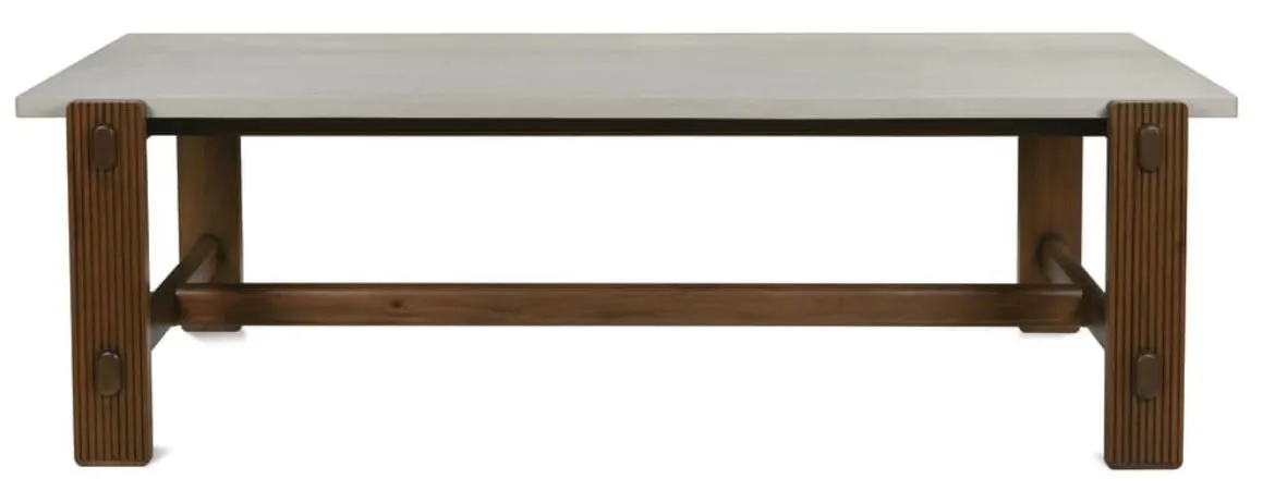 Rowe Furniture RR-11010-806 A/B Kindred Rectangle Dining Table - Mineral Top with Sesame Base Rowe Furniture RR-11010-806 A/B Kindred Rectangle Dining Table - Mineral Top with Sesame Base
