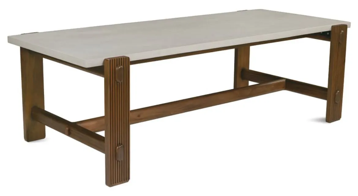 Rowe Furniture RR-11010-806 A/B Kindred Rectangle Dining Table - Mineral Top with Sesame Base Rowe Furniture RR-11010-806 A/B Kindred Rectangle Dining Table - Mineral Top with Sesame Base