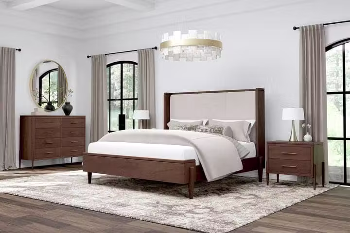 Simply Amish SBCEL-11B4-F Celine Upholstered Full Bed Simply Amish SBCEL-11B4-F Celine Upholstered Full Bed