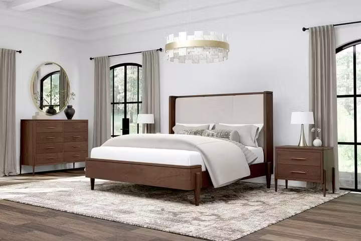 Simply Amish SBCEL-11B4-F Celine Upholstered Full Bed Simply Amish SBCEL-11B4-F Celine Upholstered Full Bed